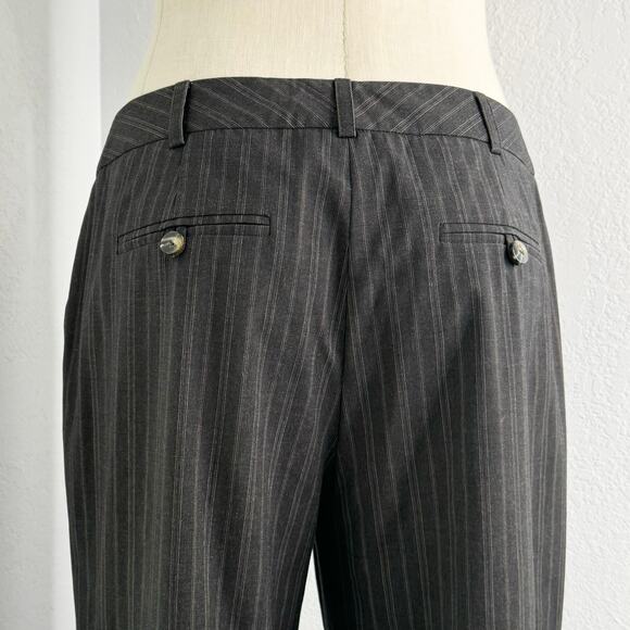 Y2K Pinstripe Women’s Suit Set Pants Blazer Set Gray - Picture 5 of 8